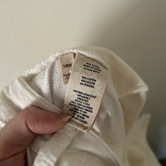 Soft Surroundings Velvet soft Button Pants - Picture 6 of 6